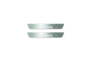Haval H6 III 2020+ LED Door Sills Illuminated Scuff Haval Logo Stainless Steel Entry Guards