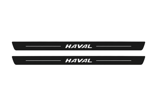 Haval Dargo 2020–2026 — Matte PRO LED Door Sills — Haval Logo