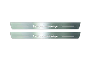 Dodge Charger 2011+ Stainless Steel LED Door Sills – Hennessey Logo