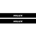 Toyota Hilux VIII 2015+ Illuminated Matte Sill Plates with logo Hilux Toyota Led Door Sills PRO opdesign