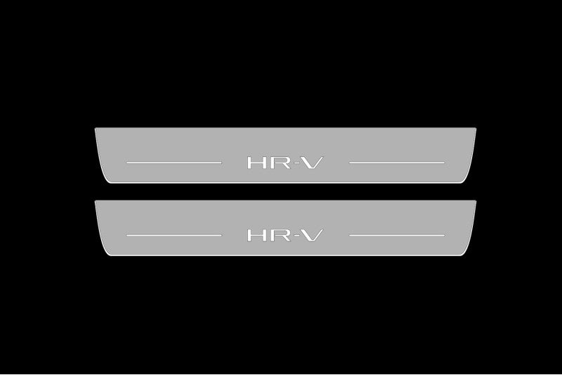 Honda HR-V III 2021+ LED Door Sills Illuminated Scuff HR-V Logo Stainless Steel Entry Guards Door Sills opdesign
