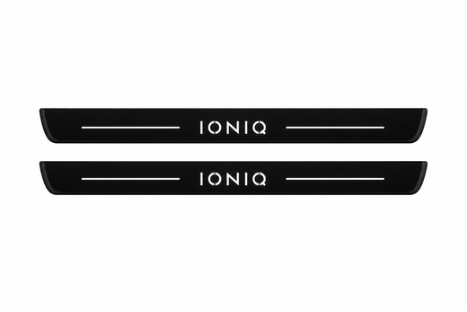 Hyundai Ioniq AE 2016–2022 — Matte PRO LED Door Sills — Ioniq Logo