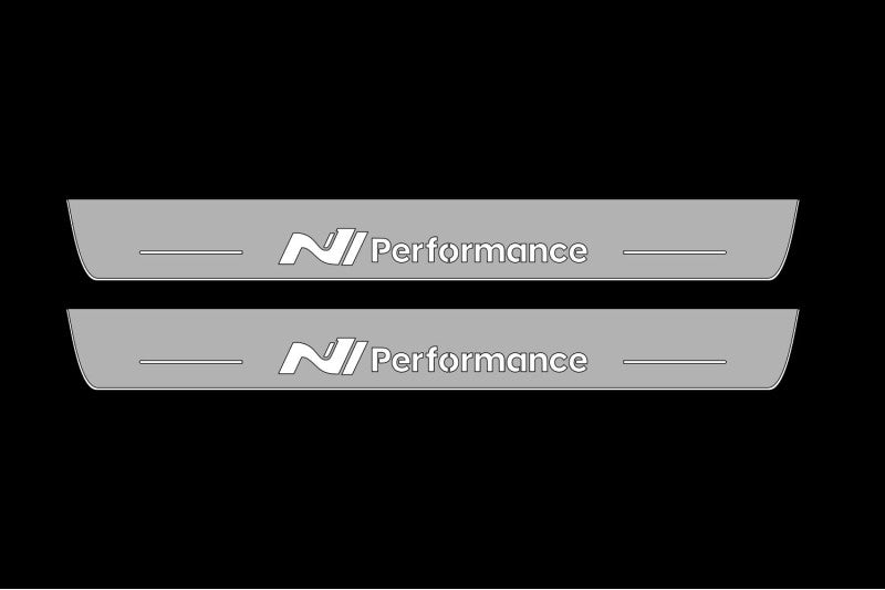Hyundai i30 III 2017+ LED Door Sills Illuminated Scuff N Line Performance Logo Stainless Steel Entry Guards Door Sills opdesign