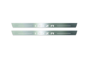 Seat Ibiza 2017+ LED Door Sills Illuminated Scuff Ibiza Logo Stainless Steel Entry Guards