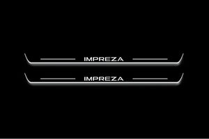 Impreza IV 2011-2016 LED Door Sills Illuminated Scuff Impreza Logo Stainless Steel Entry Guards