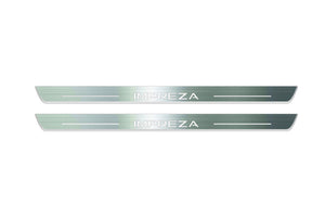 Impreza IV 2011-2016 LED Door Sills Illuminated Scuff Impreza Logo Stainless Steel Entry Guards