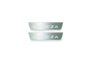 Subaru Impreza V 2016+ Stainless Steel LED Door Sills – Impreza Logo