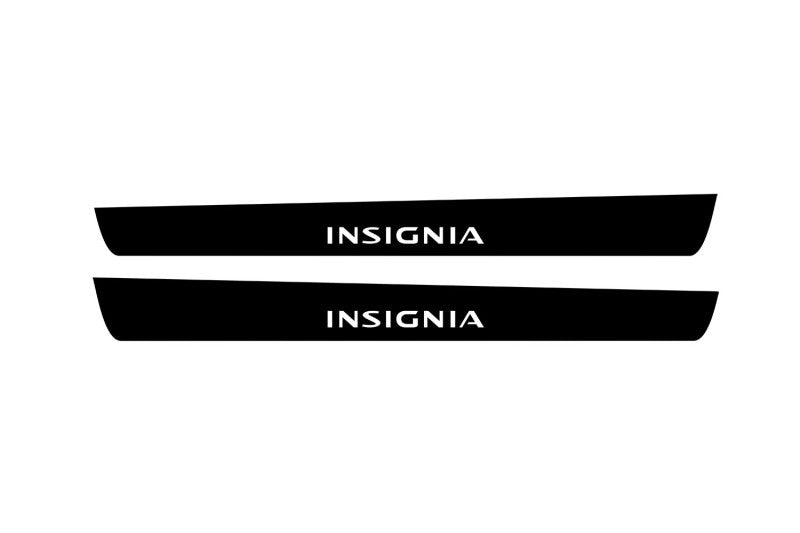 Opel Insignia I 2008-2017 Illuminated Matte Sill Plates with logo Insignia Opel Led Door Sills PRO opdesign