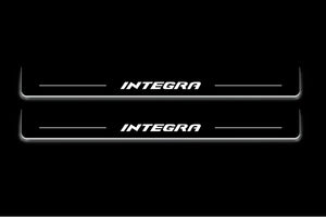 Honda Integra 2001-2006 LED Door Sills Illuminated Scuff Integra Logo Stainless Steel Entry Guards Door Sills Decoin