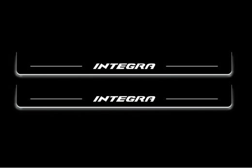 Honda Integra 2001+ Stainless Steel LED Door Sills – Integra Logo