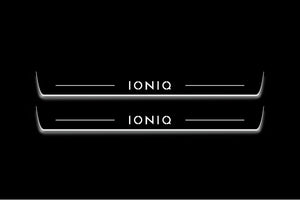 Hyundai Ioniq 2016+ LED Door Sills PRO With Logo Ioniq