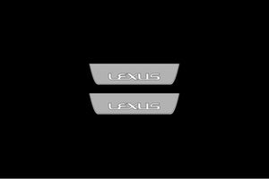 Lexus IS IV 2020+ LED Door Sills Illuminated Scuff Lexus Logo Stainless Steel Entry Guards Door Sills opdesign