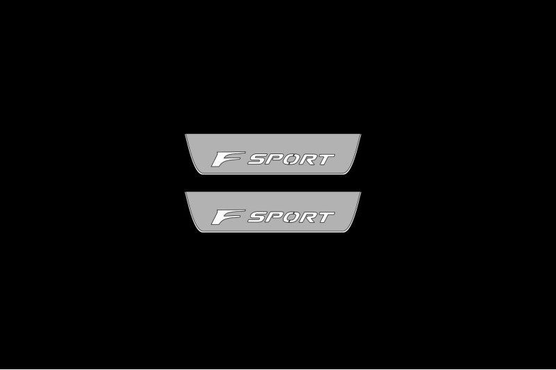 Lexus IS IV 2020+ LED Door Sills Illuminated Scuff F Sport Logo Stainless Steel Entry Guards Door Sills opdesign