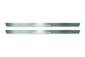 Dodge Challenger 2008-2023 LED Door Sills Illuminated Scuff Jailbreak Hellcat Logo Stainless Steel Entry Guards