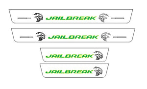 Dodge Charger 2023+ LED Door Sills Illuminated Scuff JAILBREAK Logo (Type 2) Stainless Steel Entry Guards Door Sills Decoin