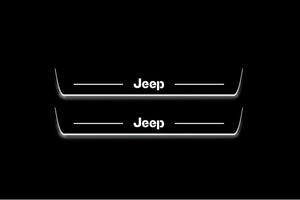 Jeep Grand Cherokee V 2021+ Stainless Steel LED Door Sills – Jeep Logo