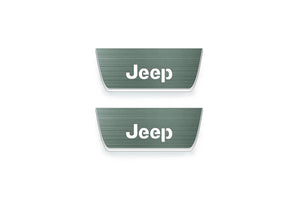 Jeep Grand Cherokee V 2021+ Stainless Steel LED Door Sills – Jeep Logo