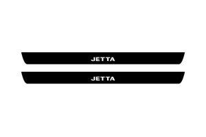 Volkswagen Jetta VII 2019+ Illuminated Matte Sill Plates with logo Jetta Volkswagen Led Door Sills PRO opdesign