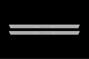 Illuminated LED Door Sill Tread Plates Skoda Kodiaq II 2023+ With Kodiaq Logo Skoda Led Door Sills decoinfabric