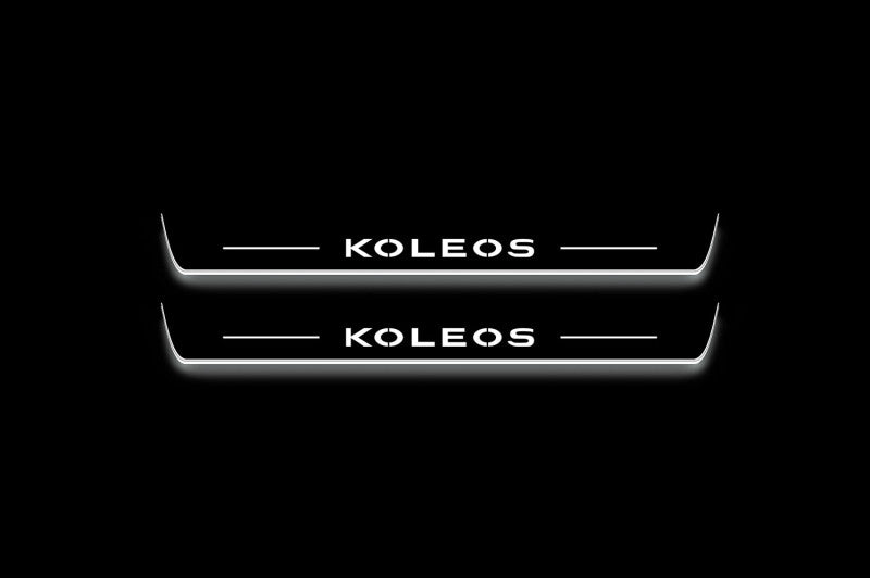 Renault Koleos II 2016+ Stainless Steel LED Door Sills – Koleos Logo