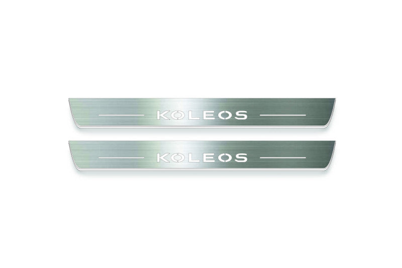 Renault Koleos II 2016+ Stainless Steel LED Door Sills – Koleos Logo