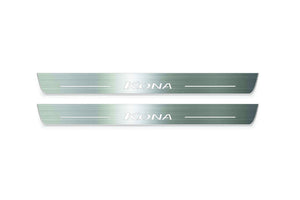 Hyundai Kona I 2017-2022 LED Door Sills Illuminated Scuff Kona Logo Stainless Steel Entry Guards Door Sills Decoin