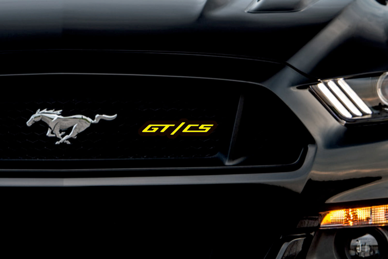 Ford GT/CS Type 1 LED Grille Badge illuminated at night