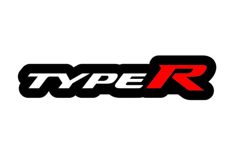 Honda TypeR (Var. 1) LED grille badge — Standard lighting on white background