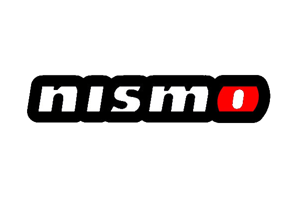 Nissan Nismo Type 1 LED Grille Badge — Standard lighting on white background
