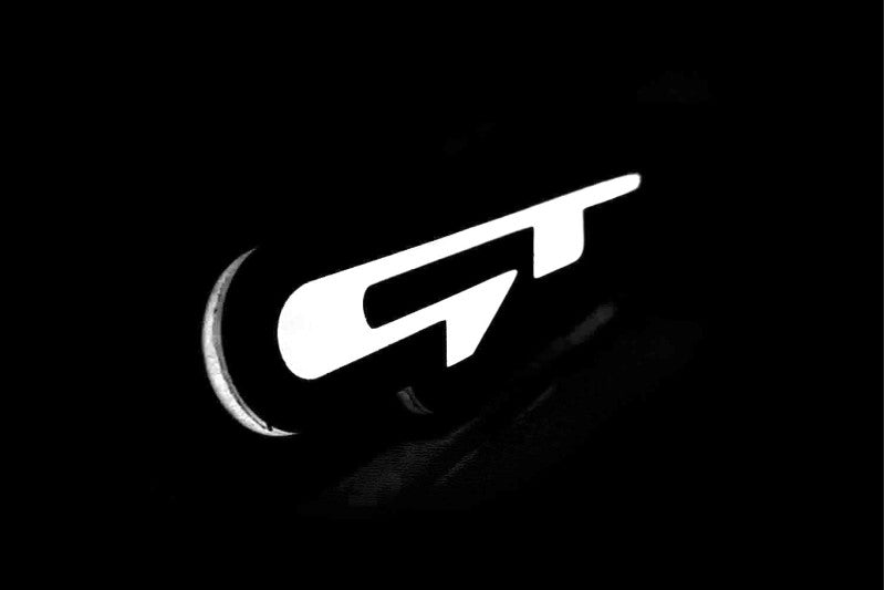Kia KIA GT LED grille badge with lighting at night