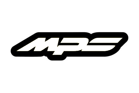 Mazda MPS LED grille badge — White lighting on white background