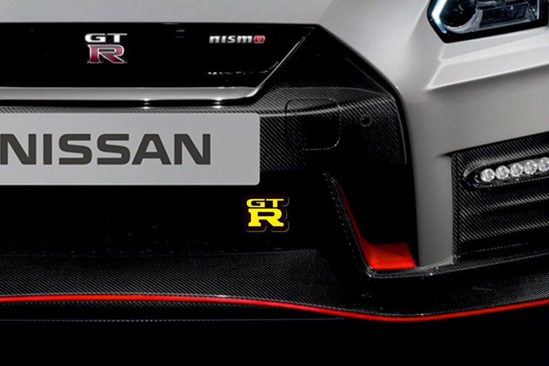 Nissan GT-R Type 2 LED Grille Badge illuminated at night