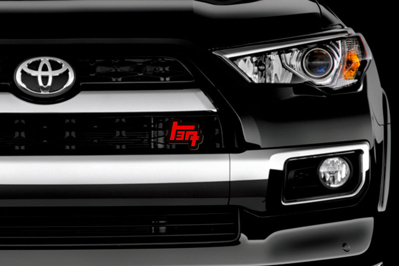 Toyota TEQ LED Grille Badge on a grille