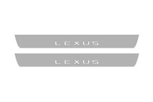 Illuminated LED Door Sill Tread Plates Lexus GX III 2024+ With Lexus Logo Lexus Led Door Sills opdesign