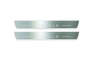 Lincoln MKX II CD539 Stainless Steel LED Door Sills – Lincoln Logo