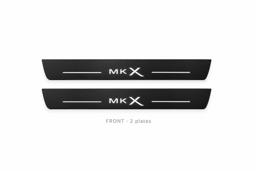 Lincoln MKX II CD539 2016–2018 — Matte PRO LED Door Sills — MKX Logo
