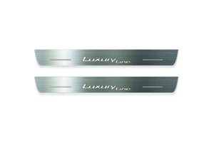 BMW 3 G20 2019+ LED Door Sills Illuminated Scuff Luxury Line Logo Stainless Steel Entry Guards