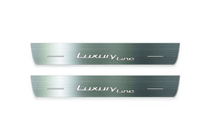 BMW 5 G60 2023+ LED Door Sills Illuminated Scuff Luxury Line Logo Stainless Steel Entry Guards Door Sills Decoin