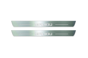 Chevrolet Malibu VIII 2012-2016 LED Door Sills Illuminated Scuff Malibu Logo Stainless Steel Entry Guards
