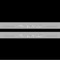 Illuminated LED Door Sill Tread Plates Maserati Ghibli III 2013+ With Maserati Logo Maserati Led Door Sills opdesign