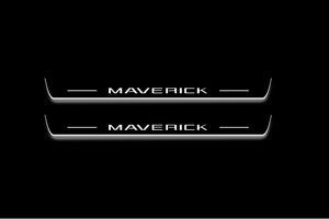 Ford Maverick 2021+ LED Door Sills Illuminated Scuff Maverick Logo Stainless Steel Entry Guards