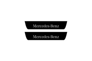 Mercedes GLE I 2015-2019 Illuminated Matte Sill Plates with logo Mercedes-Benz Mercedes Led Door Sills PRO opdesign
