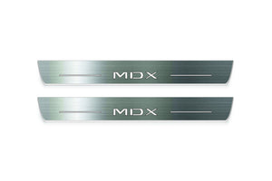 Acura MDX IV 2021+ Door Sill Guards – LED Illuminated Sill Plates with MDX Logo