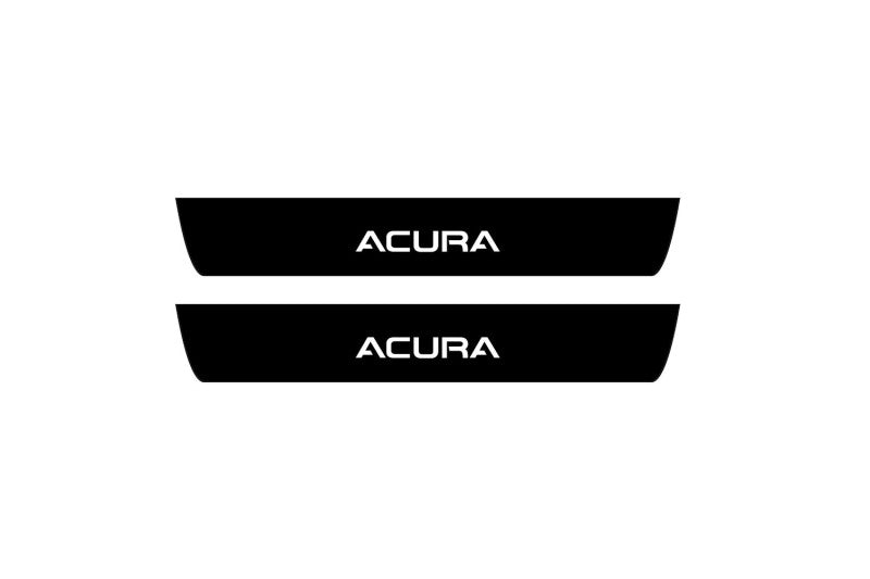 Acura MDX III 2013-2021 Illuminated Matte Sill Plates with logo Acura Acura Led Door Sills PRO opdesign