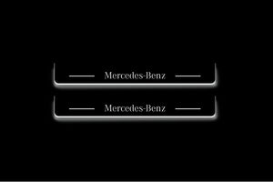 Mercedes C-Class W206 Stainless LED Door Sills – Mercedes-Benz Logo