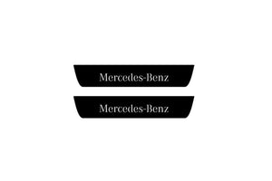 Mercedes S-Class W222 2013-2020 Illuminated Matte Sill Plates with logo Mercedes-Benz Mercedes Led Door Sills PRO opdesign
