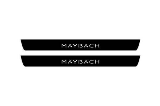 Mercedes-Benz GLC X253 SUV (2015–2022) Matte PRO LED Door Sills – Maybach Logo