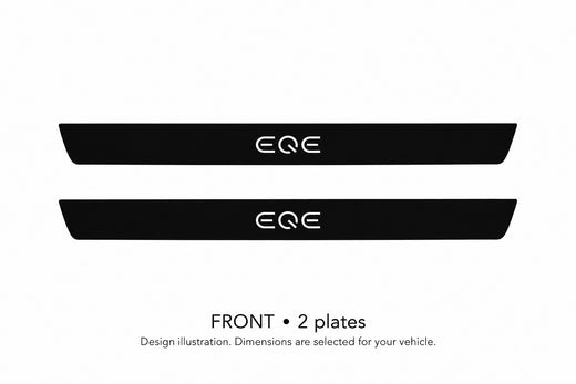 Mercedes-Benz EQE SUV X294 2022–Present — Matte PRO LED Door Sills — EQE Logo