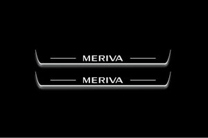 Opel Meriva A 2002-2010 LED Door Sills Illuminated Scuff Meriva Logo Stainless Steel Entry Guards