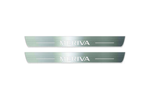 Opel Meriva A 2002-2010 LED Door Sills Illuminated Scuff Meriva Logo Stainless Steel Entry Guards